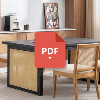 Cane Dining Set Furniture Catalogue