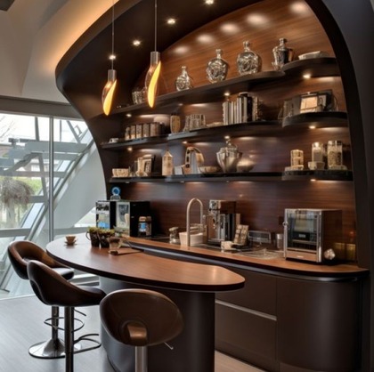 image of Hotel back-bar-shelving