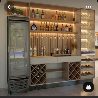 image of Hotel back-bar-shelving